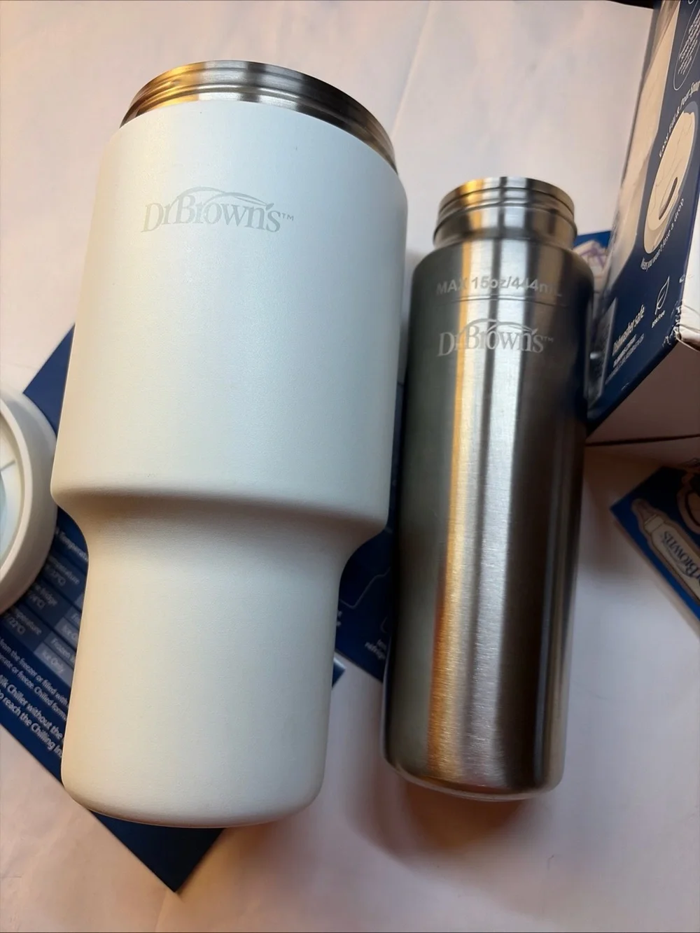 Dr. Brown's White Breast Milk & Formula Chiller - Portable Milk Storage
